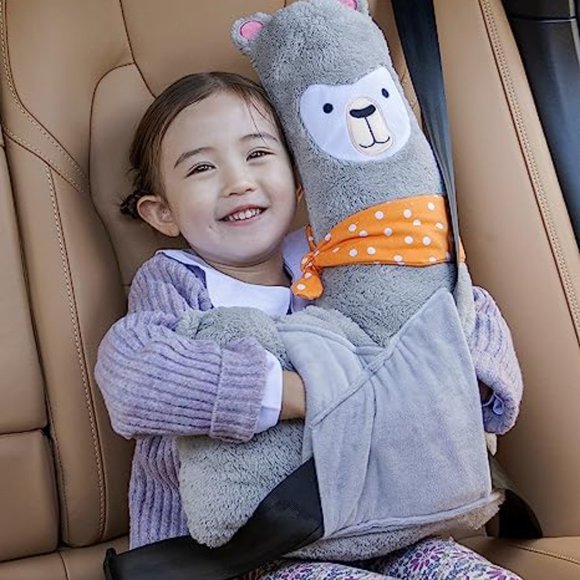 Alvie Alpaca Plush Stuffed Seat Belt Cover AdjusterNEW(K005,K006,K007,K008,K009) - Picture 6 of 7